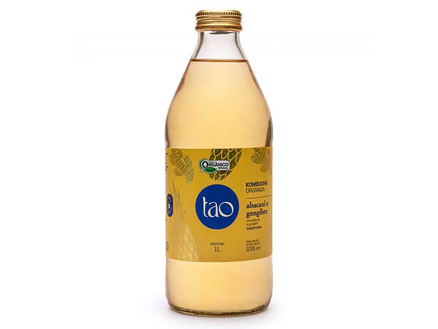 TAO Kombucha de Abacaxi e Gengibre - 1 Litro